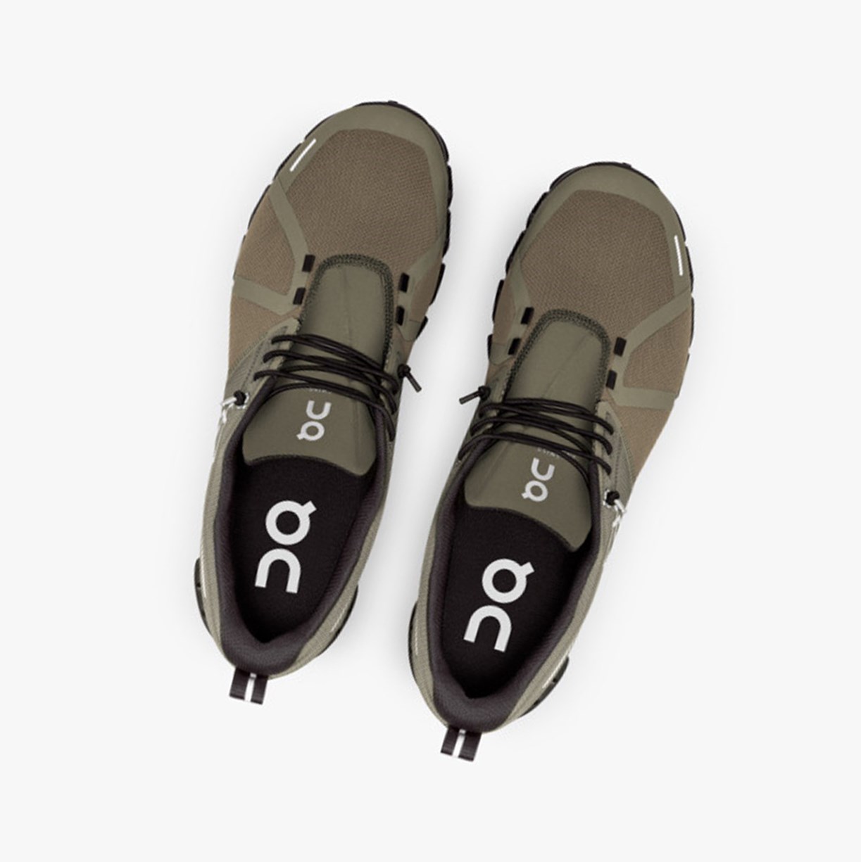 On Running Cloud 5 Waterproof Muške Tenisice Olive/Black | 6378NHIRJ