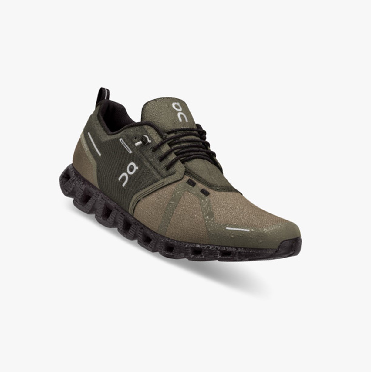 On Running Cloud 5 Waterproof Muške Tenisice Olive/Black | 6378NHIRJ