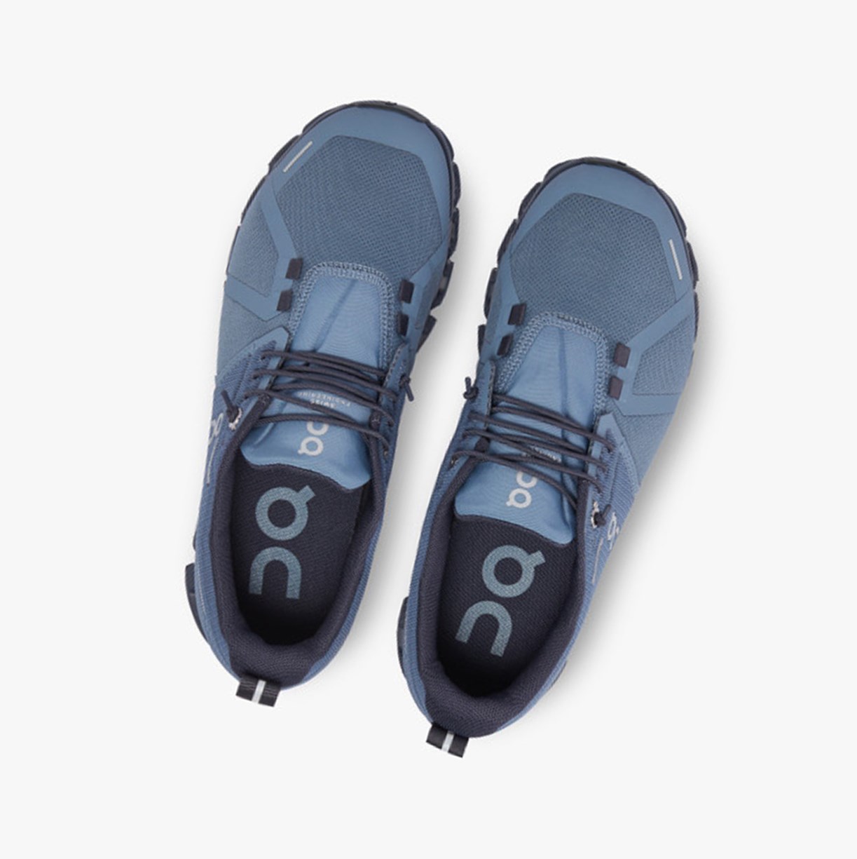 On Running Cloud 5 Waterproof Ženske Tenisice Metal/Navy | 3576FXVWI