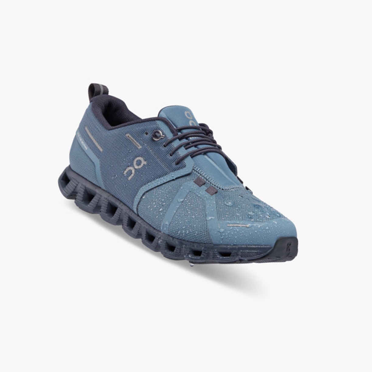 On Running Cloud 5 Waterproof Ženske Tenisice Metal/Navy | 3576FXVWI