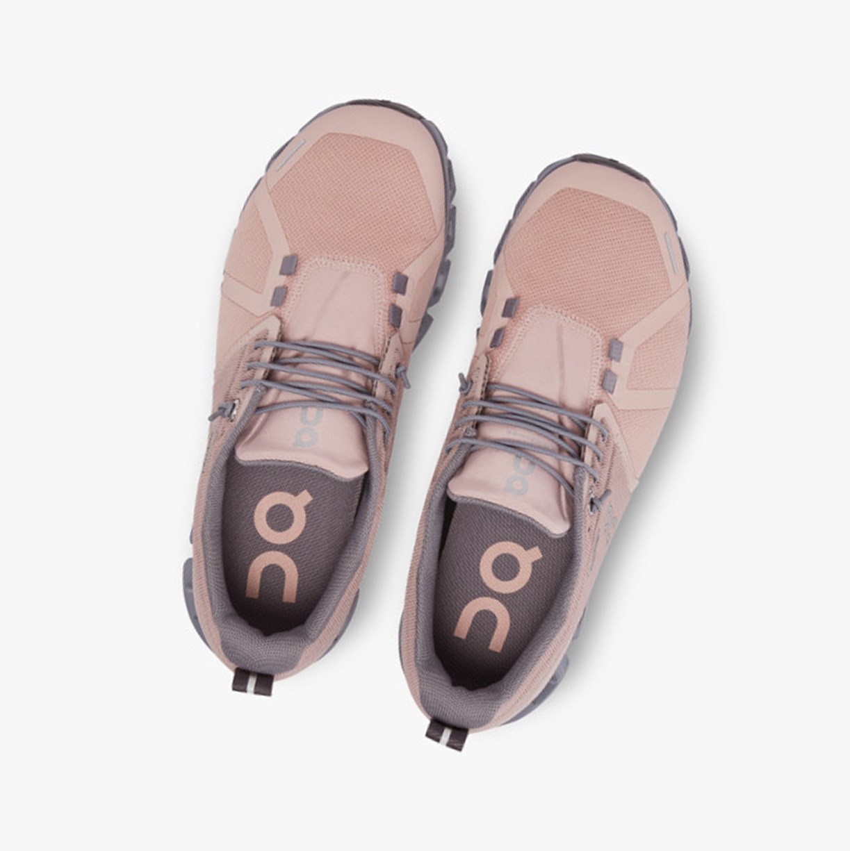 On Running Cloud 5 Waterproof Ženske Tenisice Rose/Fossil | 5492GVRKH