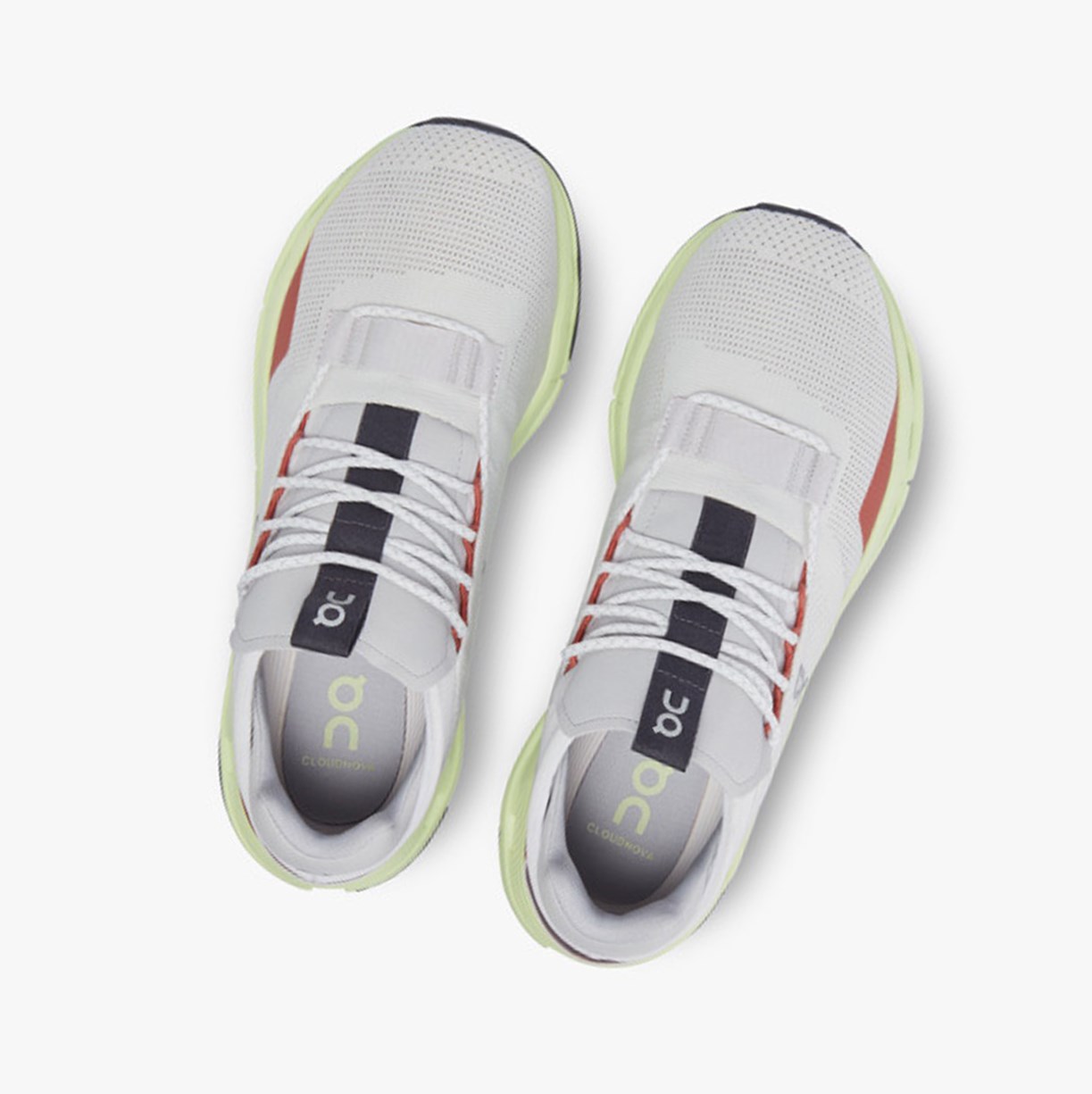 On Running Cloudnova Muške Tenisice White/Limelight | 8795XQHRK