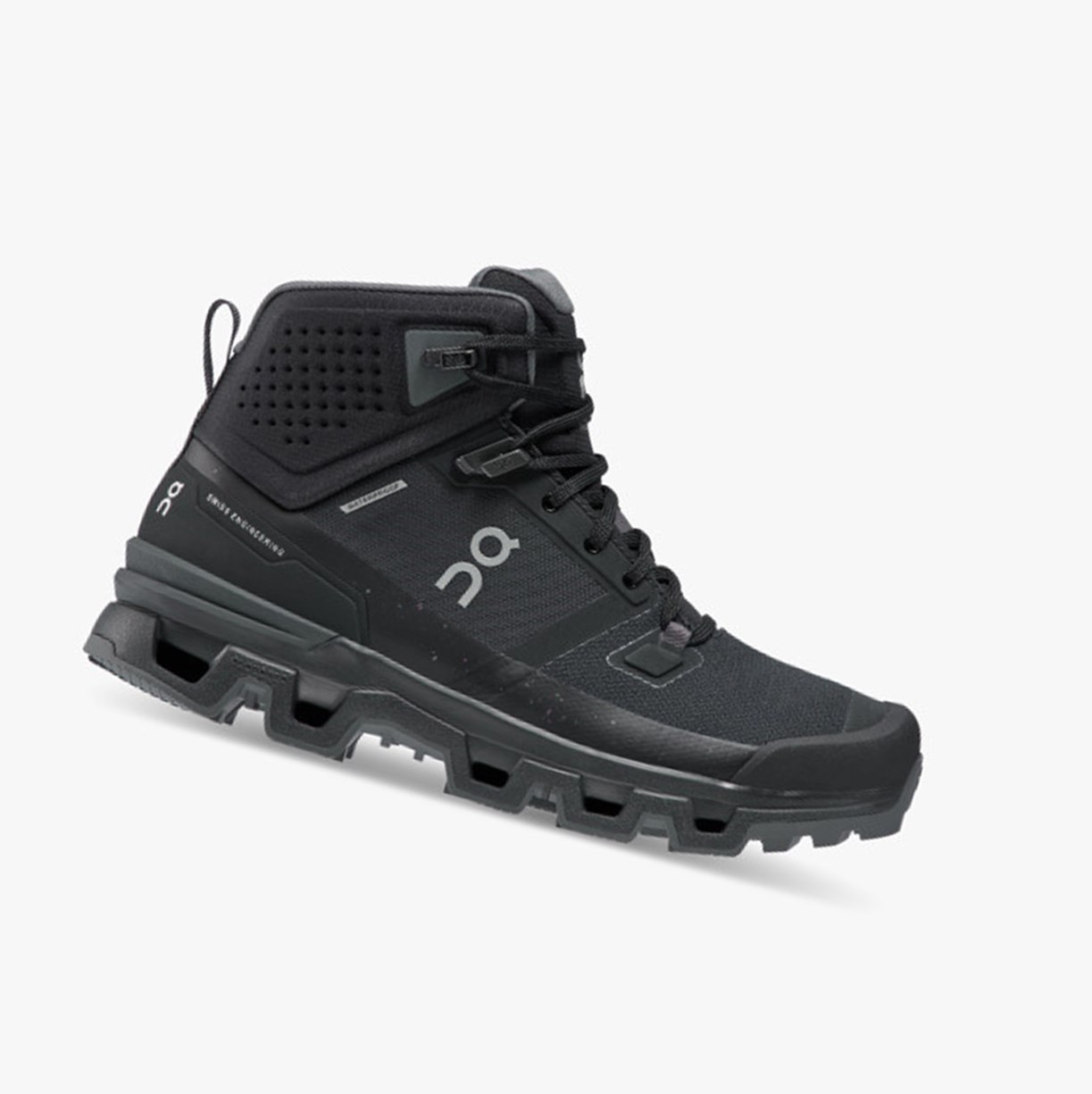 On Running Cloudrock 2 Waterproof Ženske Planinarske Cipele Black/Eclipse | 3092AYMQK