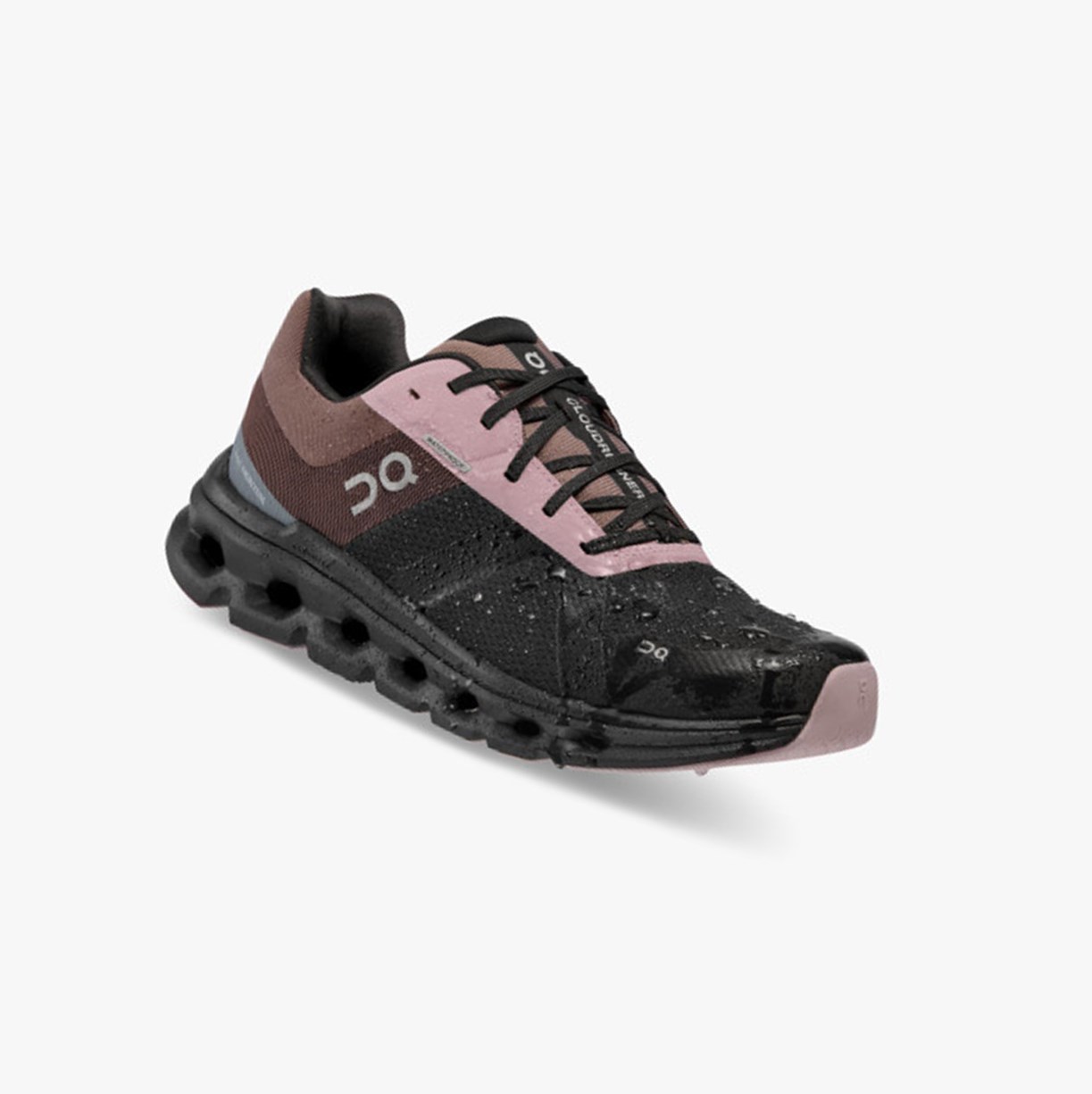 On Running Cloudrunner Waterproof Ženske Tenisice Black/Grape | 8906LWZKC