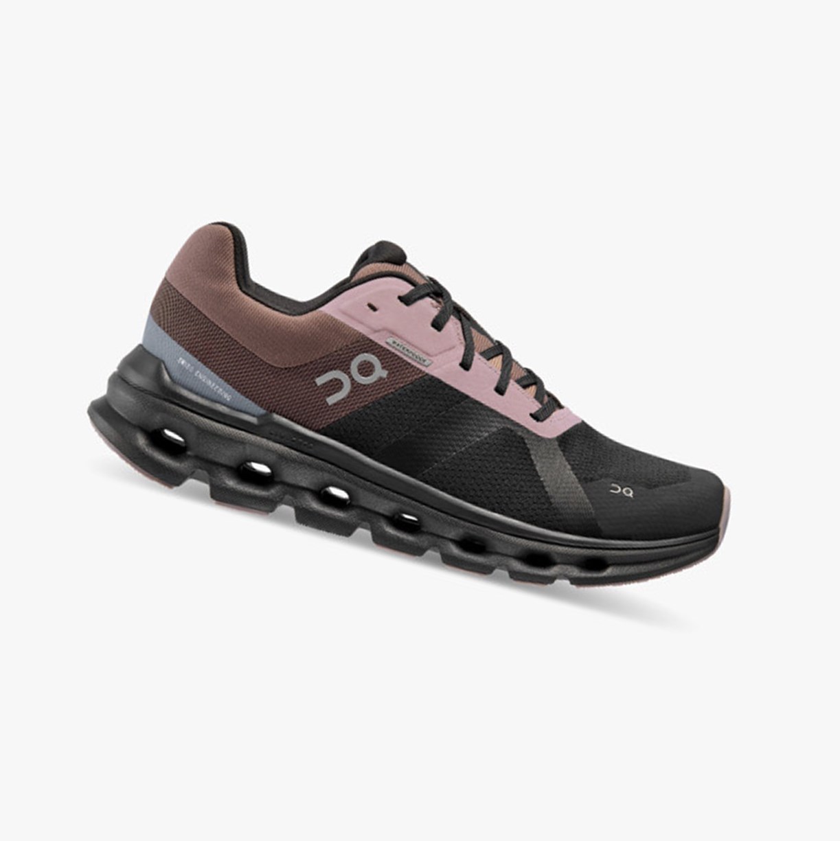 On Running Cloudrunner Waterproof Ženske Tenisice Black/Grape | 8906LWZKC