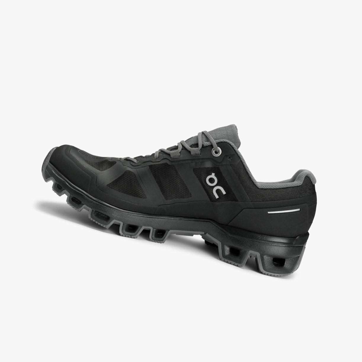 On Running Cloudventure Waterproof Ženske Tenisice Za Trčanje Crne | 9206QACZI