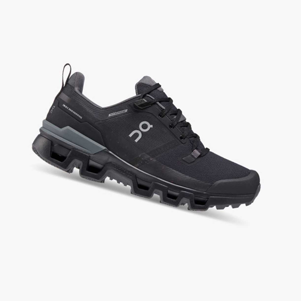 On Running Cloudwander Waterproof Ženske Tenisice Black/Eclipse | 8037ANQWH