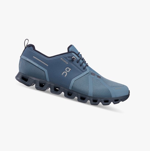 On Running Cloud 5 Waterproof Muške Tenisice Metal/Navy | 7519JHKBS