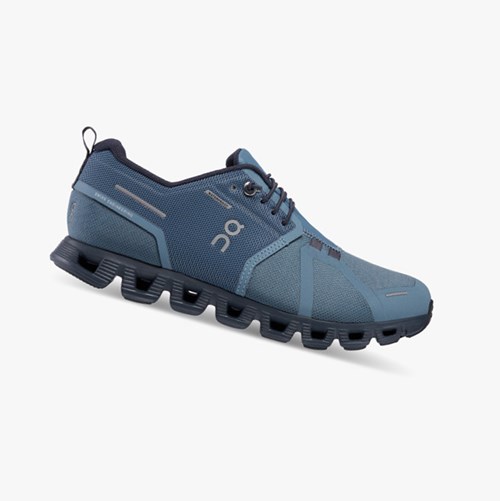 On Running Cloud 5 Waterproof Ženske Tenisice Metal/Navy | 3576FXVWI