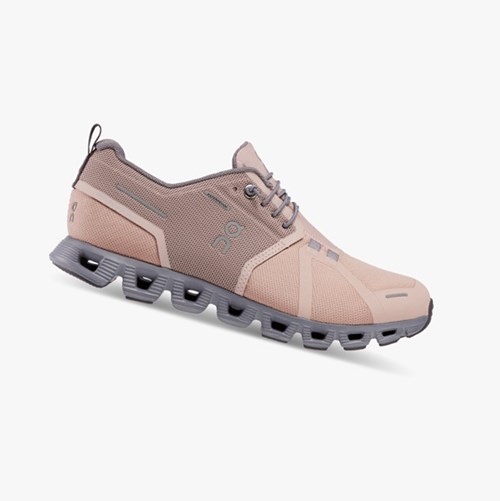 On Running Cloud 5 Waterproof Ženske Tenisice Rose/Fossil | 5492GVRKH